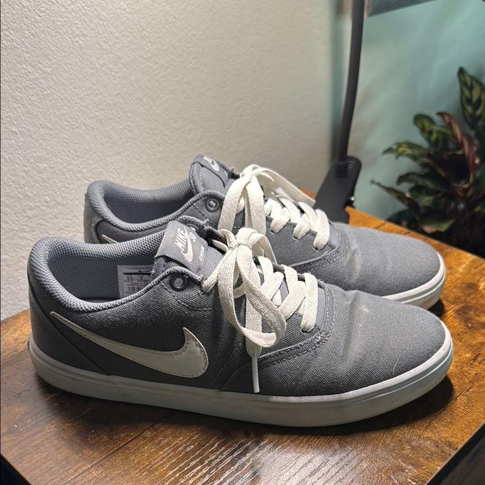 Nike Gray Sb Check Skate Shoes